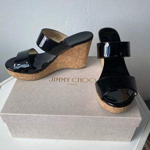 Jimmy Choo Parker 100 Patent Leather Black